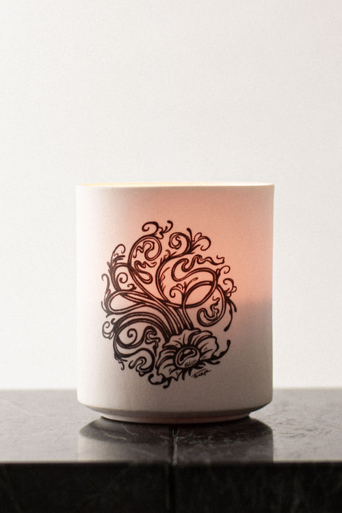 Bougie du Street Artiste Fouapa la nuit